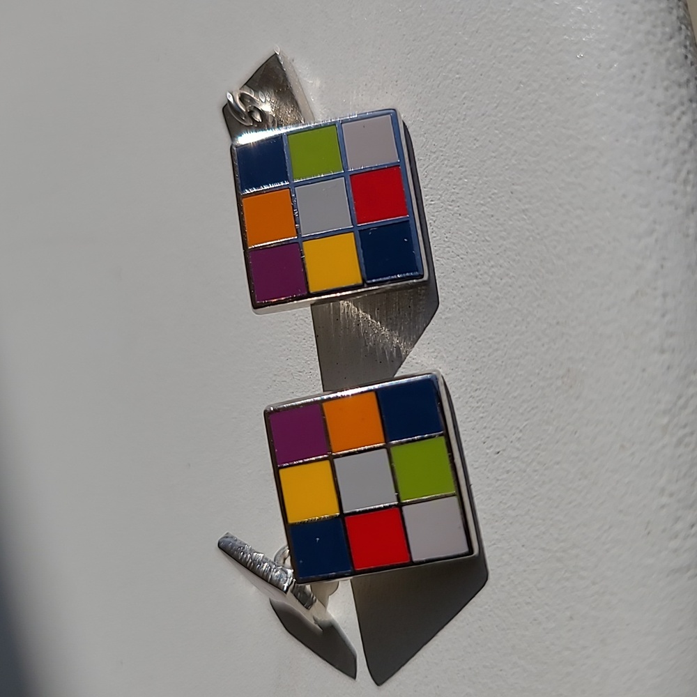 Rubiks Cube Cufflinks